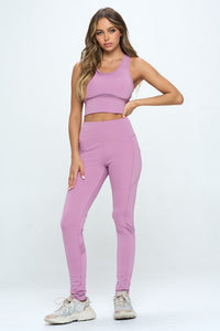 Thumbnail for Women's Two Piece Activewear Set Cut Out Detail