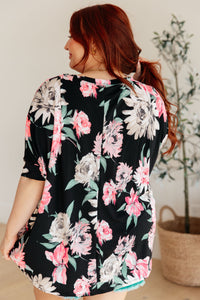 Thumbnail for Essential Blouse in Black Floral