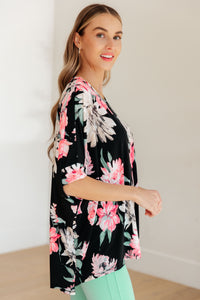 Thumbnail for Essential Blouse in Black Floral