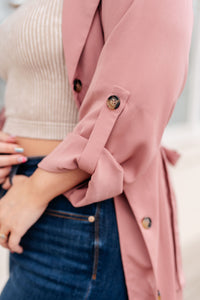 Thumbnail for First Day Of Spring Jacket in Dusty Mauve