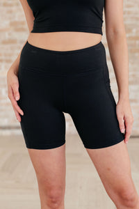 Thumbnail for Getting Active Biker Shorts in Black
