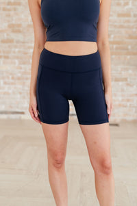 Thumbnail for Getting Active Biker Shorts in Navy