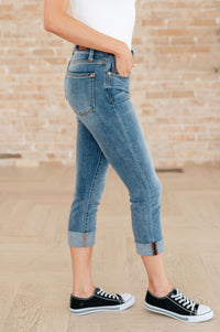 Thumbnail for Laura Mid Rise Cuffed Skinny Capri Jeans