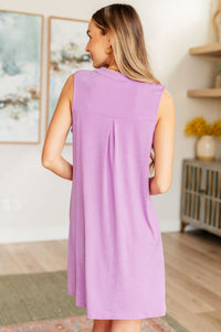 Thumbnail for Lizzy Tank Dress in Lavender