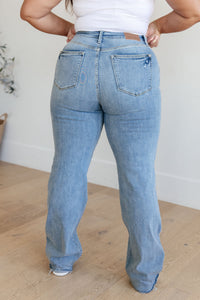 Thumbnail for Mildred High Rise V Front Waistband Straight Jeans