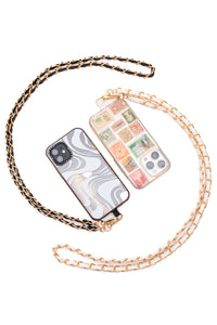 Thumbnail for PU Leather Gold Chain Cell Phone Lanyard Set of 2