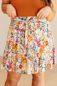 Thumbnail for Spring Fields Floral Skirt