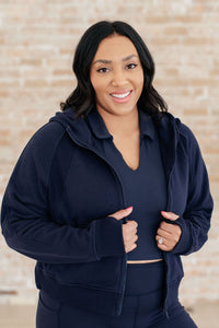 Thumbnail for Sun or Shade Zip Up Jacket in Navy