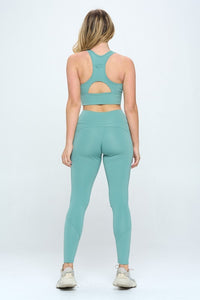 Thumbnail for Two Piece Activewear Set with Cut-Out Detail