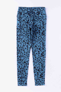 Thumbnail for Leopard Print Wide Waistband Leggings