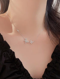 Thumbnail for Zircon 925 Sterling Silver Butterfly Necklace