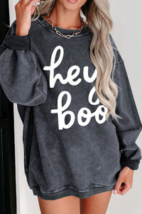 Thumbnail for Round Neck Dropped Shoulder Graphic Sweatshirt