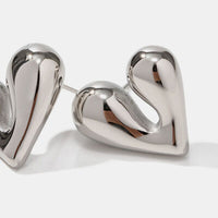 Thumbnail for Heart Shape Stainless Steel Stud Earrings