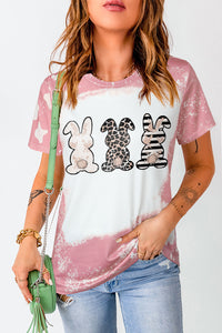 Thumbnail for Easter Printed Bunny Graphic Tee Shirt