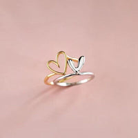 Thumbnail for Heart Shape Irregular 925 Sterling Silver Ring