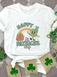 Thumbnail for HAPPY ST PATRICK'S DAY Round Neck T-Shirt