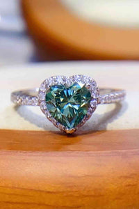 Thumbnail for 1-Carat Moissanite Heart Ring