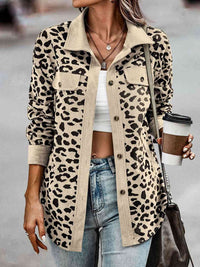 Thumbnail for Full Size Leopard Buttoned Jacket