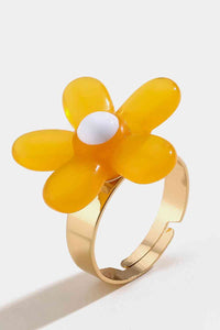 Thumbnail for Flower Shape Resin Ring
