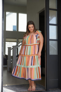 Thumbnail for Painted Palette Midi Dress