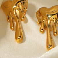 Thumbnail for Heart Shape 18K Gold-Plated Earrings