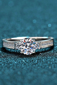 Thumbnail for Lucky Charm Moissanite Rhodium-Plated Ring