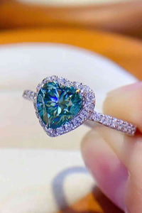 Thumbnail for 1-Carat Moissanite Heart Ring