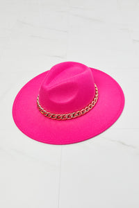Thumbnail for Fame Keep Your Promise Fedora Hat in Pink