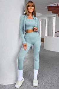 Thumbnail for Tank Cropped Active Top and Pants Set