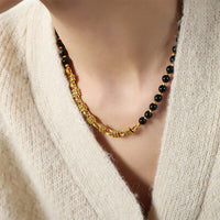 Thumbnail for Bead Detail 18K Gold-Plated Necklace
