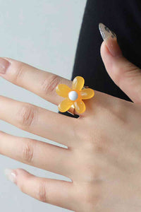 Thumbnail for Flower Shape Resin Ring