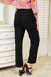 Thumbnail for Double Take Pull-On Pants with Pockets