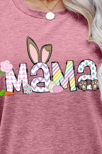 Thumbnail for Easter MAMA Graphic Round Neck T-Shirt