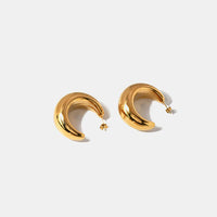 Thumbnail for 18K Gold-Plated Moon Crescent Earrings