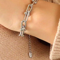 Thumbnail for Chunky Chain Titanium Steel Bracelet