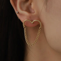 Thumbnail for Heart Shape Gold-Plated Alloy Earrings