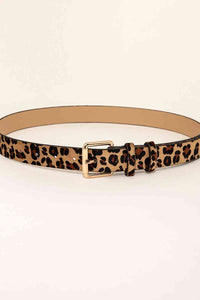 Thumbnail for Leopard PU Leather Belt