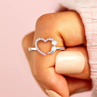 Thumbnail for Heart Shape 925 Sterling Silver Ring