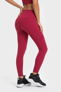 Thumbnail for Highly Stretchy Wide Waistband Yoga Leggings