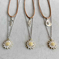 Thumbnail for Sunflower Pendant Necklace Set