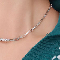 Thumbnail for Zircon Titanium Steel Necklace