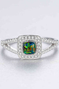 Thumbnail for Opal 925 Sterling Silver Split Shank Ring