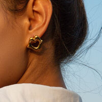 Thumbnail for Lip 18K Gold-Plated Stud Earrings