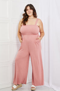 Thumbnail for Zenana Only Exception Full Size Striped Jumpsuit