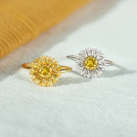Thumbnail for Sunflower Zircon 925 Sterling Silver Ring