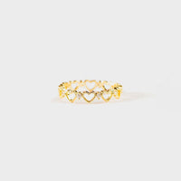 Thumbnail for Heart Shape 18K Gold-Plated Ring