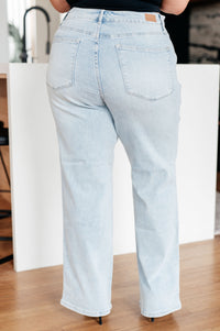 Thumbnail for Brooke High Rise Control Top Vintage Wash Straight Jeans
