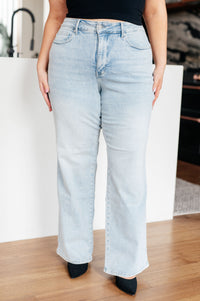 Thumbnail for Brooke High Rise Control Top Vintage Wash Straight Jeans
