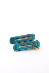 Thumbnail for Double Trouble 2 Pack Hair Clip in Sea Blue