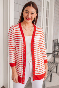 Thumbnail for Have You Heard Cardigan in Red